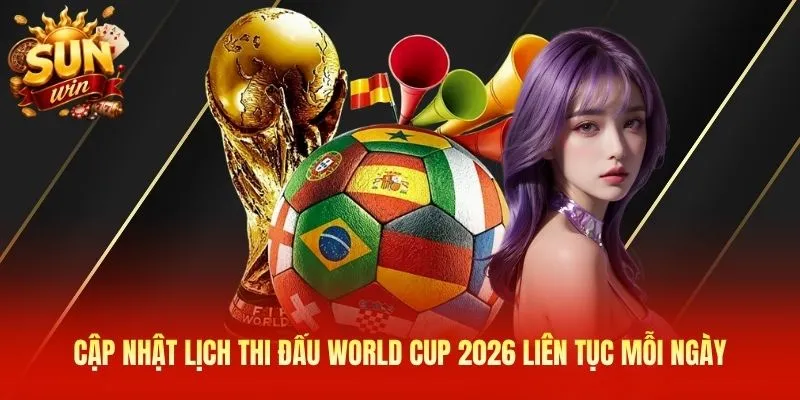 Cập nhật lịch thi đấu World Cup 2026 liên tục mỗi ngày