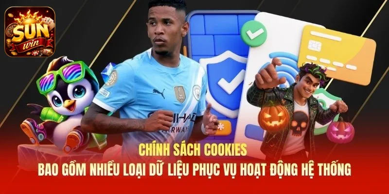 Chính sách Cookies bao gồm nhiều loại dữ liệu phục vụ hoạt động hệ thống