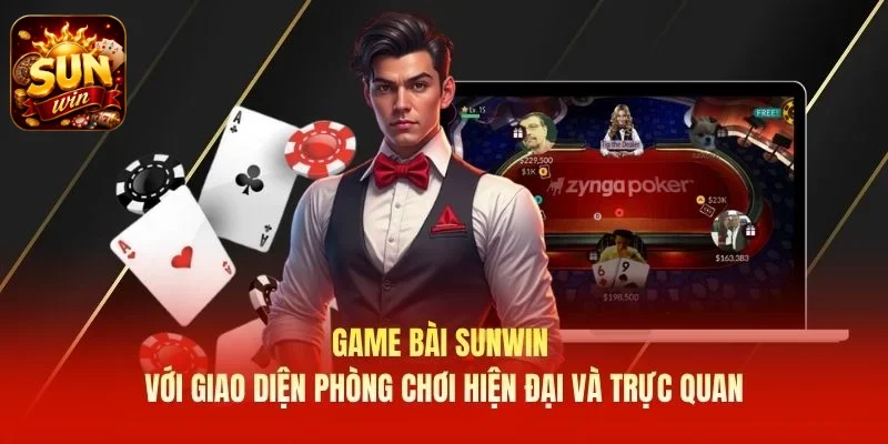 Game bài SUNWIN với giao diện phòng chơi hiện đại và trực quan